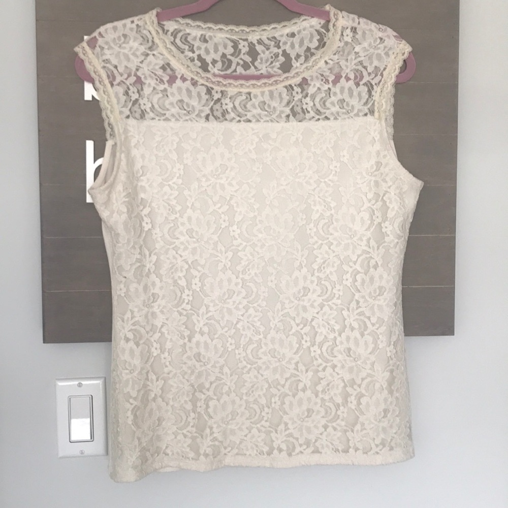New York & Company Lace Top